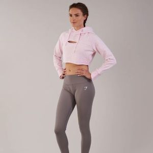 Gymshark Cropped Raw Edge Hoodie